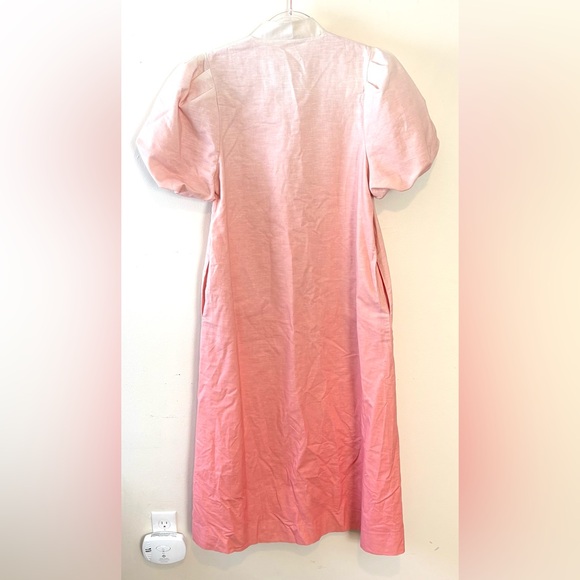 Mestiza New York Elliana linen blend ombre embroidered palm tree midi dress - Picture 8 of 10